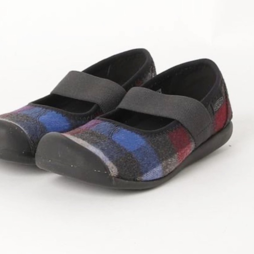 NWT Keen Sienna Plaid Mary Jane kids shoes Size 5